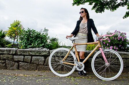 Blossom, Grass Frames Bamboo Cherry Blossom Bike